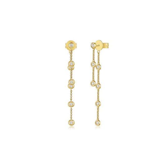 Bezel Diamonds by The Yard Front & Back Earring