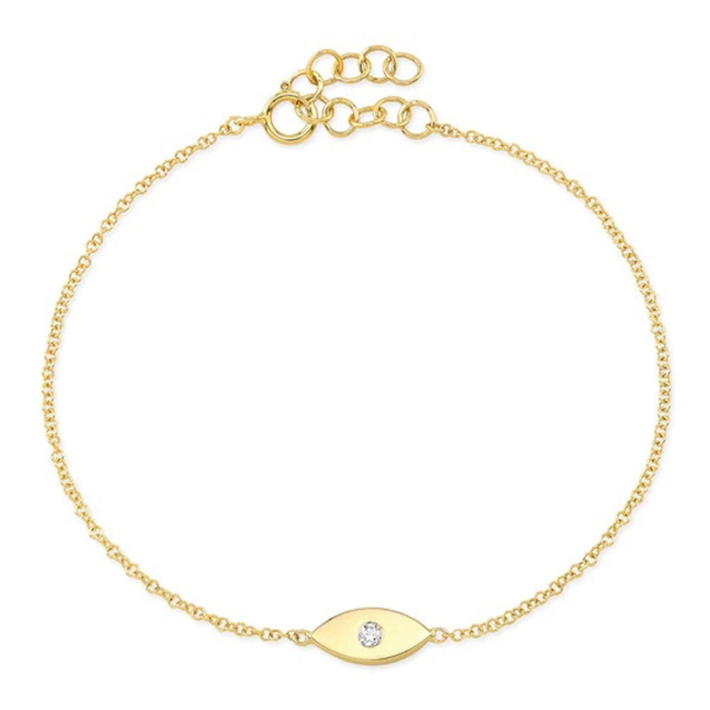 Diamond Evil Eye Bracelet
