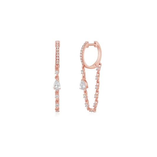 Sapphire and Diamond Earrings