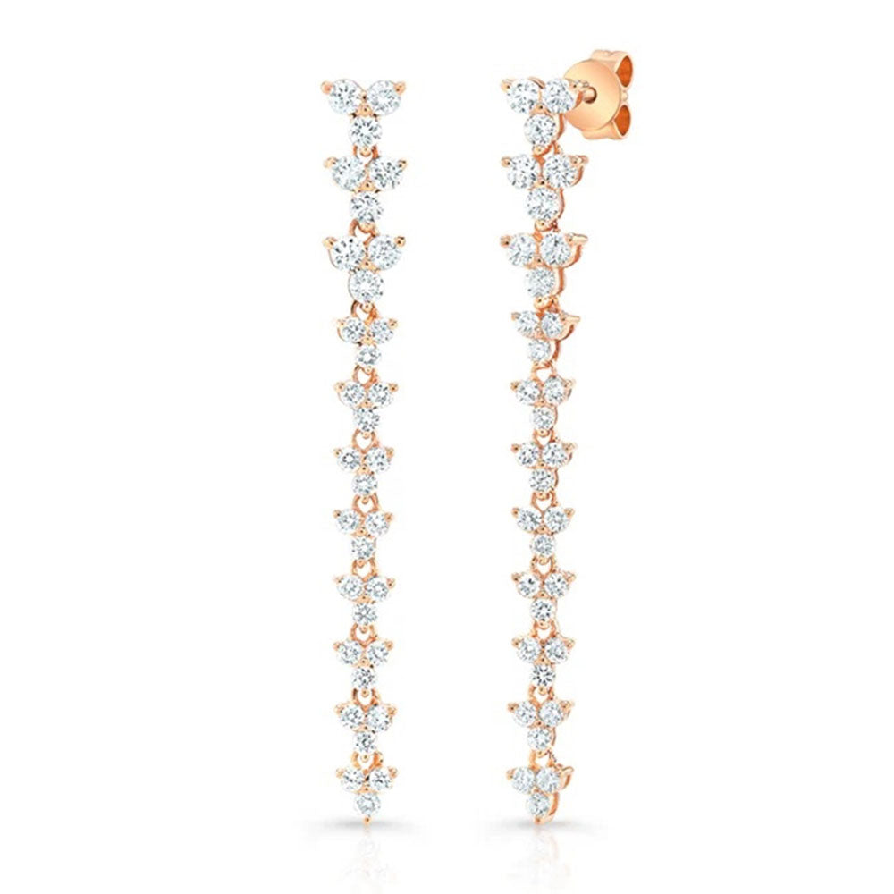 Trio Diamond Drop Earring