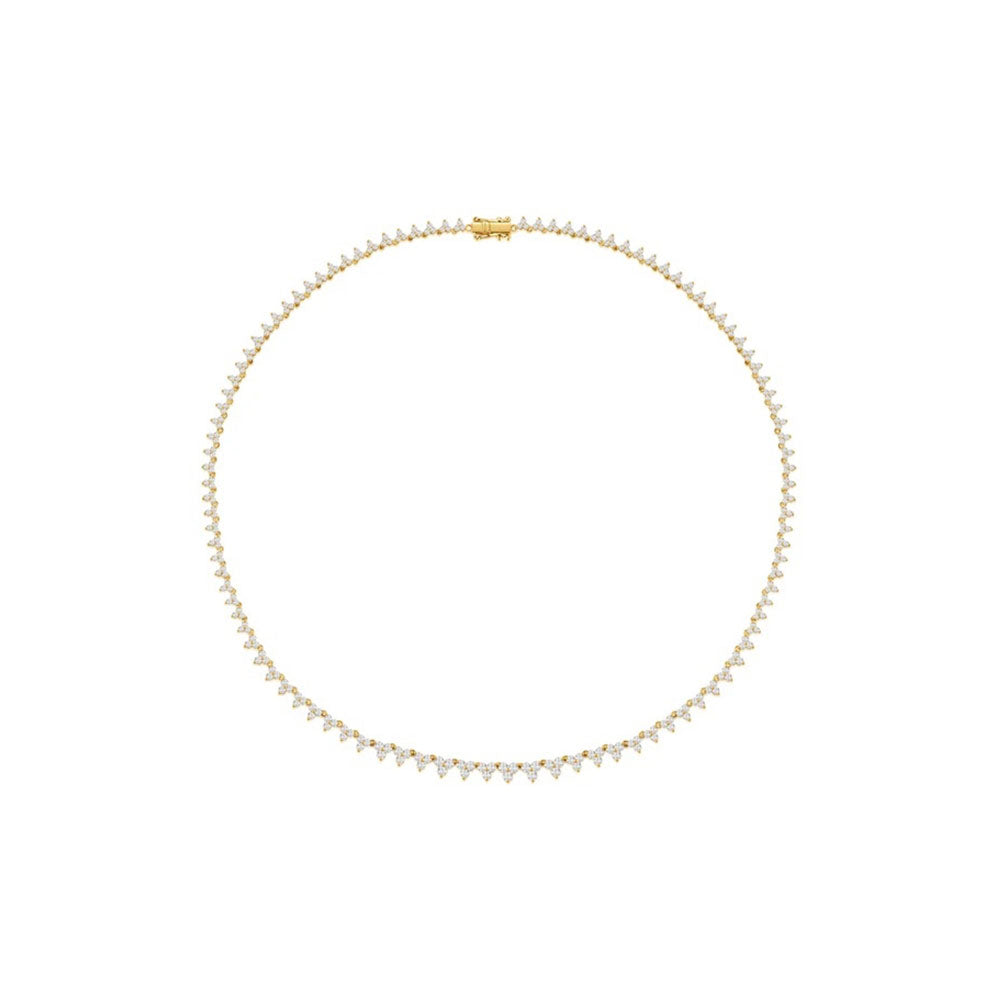 Trio Diamond Tennis Necklace