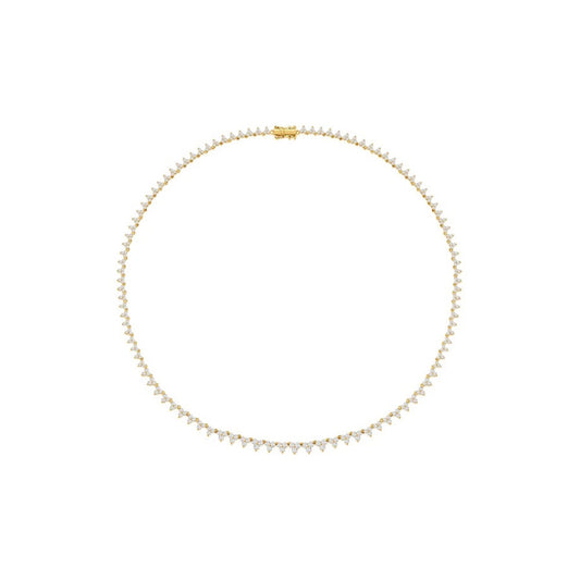 Trio Diamond Tennis Necklace