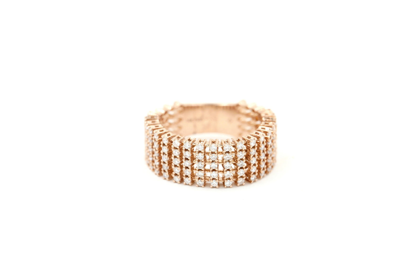 14k Rose Gold Diamond Flexible Band