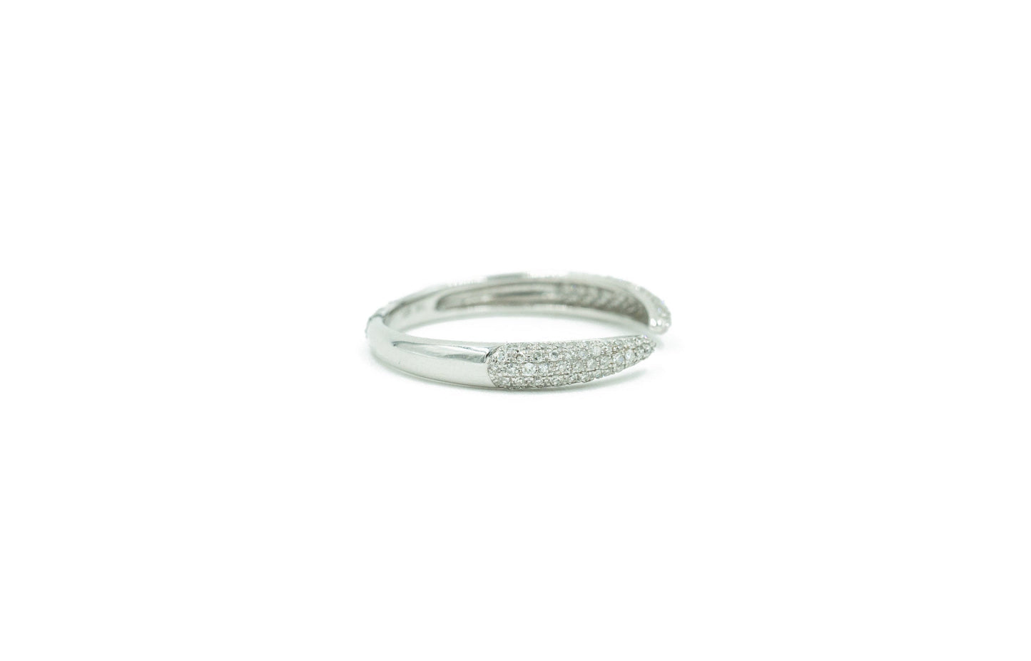 14KT Diamond Pave Claw Band