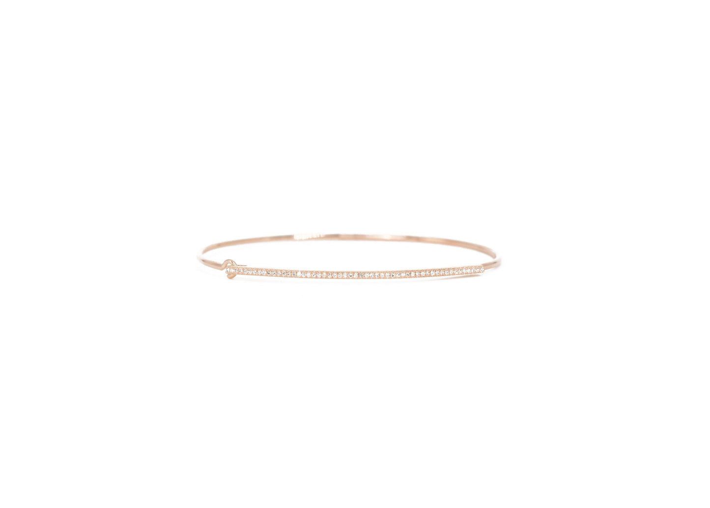 14KT Yellow Gold Diamond Pave Bar Bracelet
