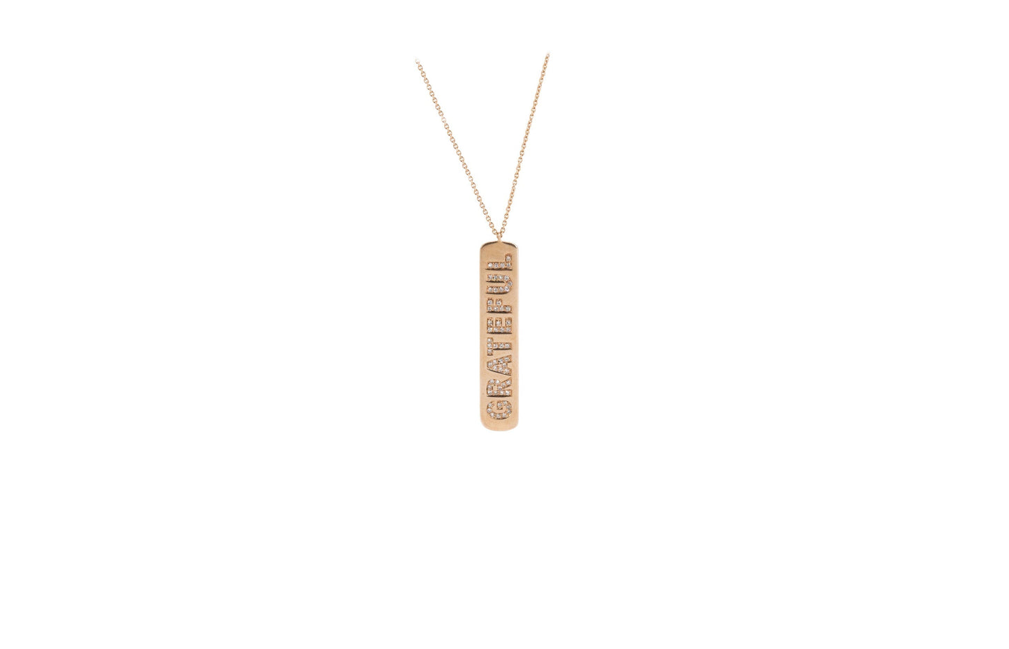 14KT Rose Gold "Grateful" Diamond Necklace