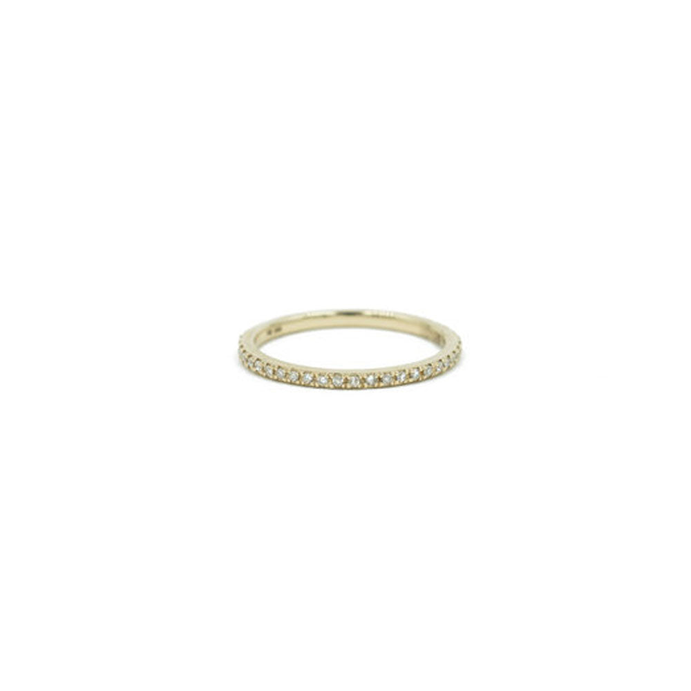 14KT Yellow Gold Micro Pave Diamond Band