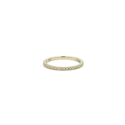 14KT Yellow Gold Micro Pave Diamond Band