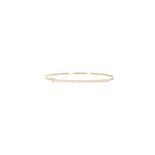 14KT Yellow Gold Diamond Pave Bar Bracelet