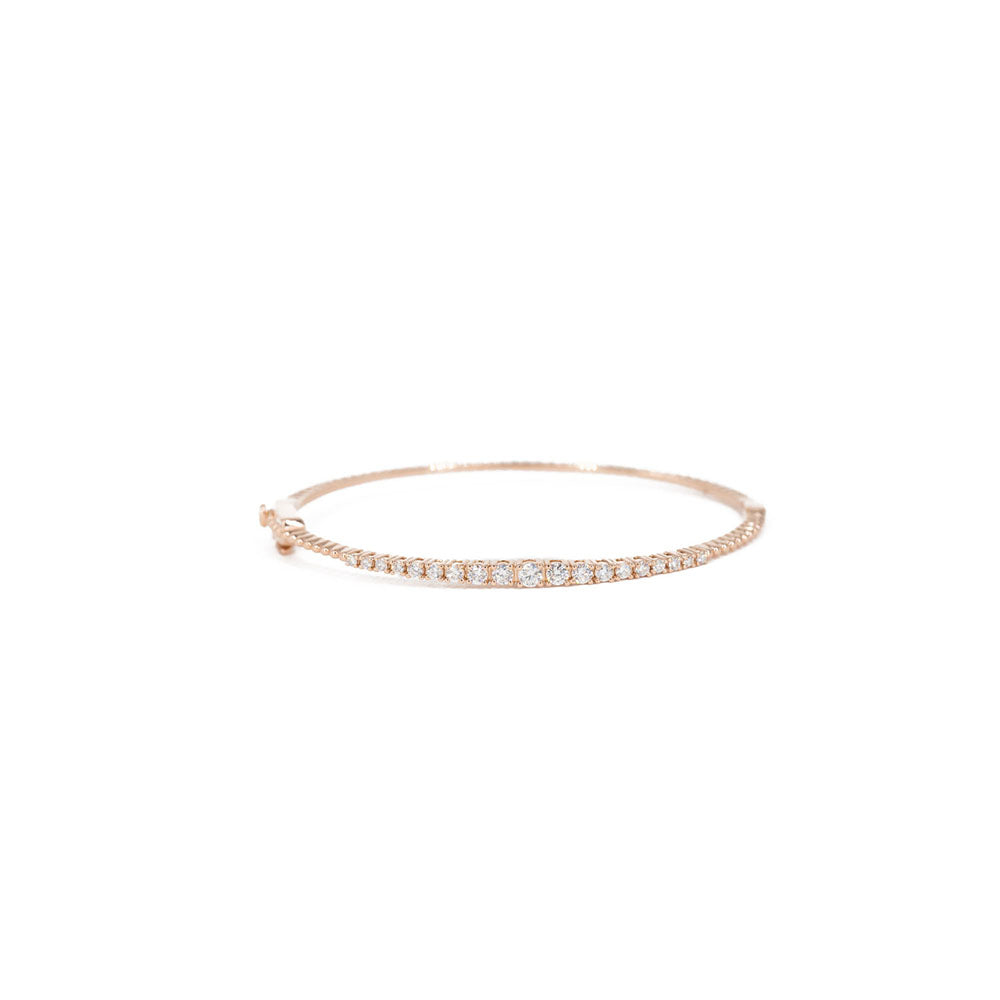 14KT Rose Gold Diamond Bracelet