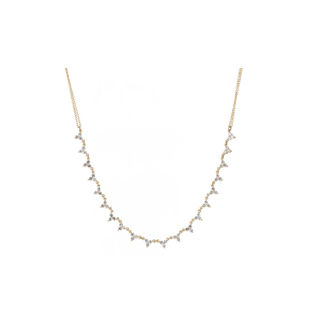 14KT Yellow Gold Diamond Necklace