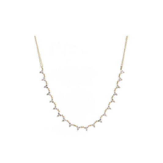 14KT Yellow Gold Diamond Necklace