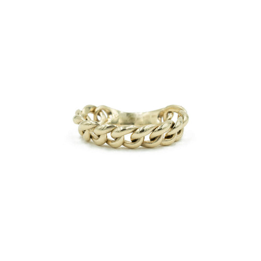14KT Yellow Gold Chain Link Ring