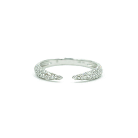 14KT Diamond Pave Claw Band