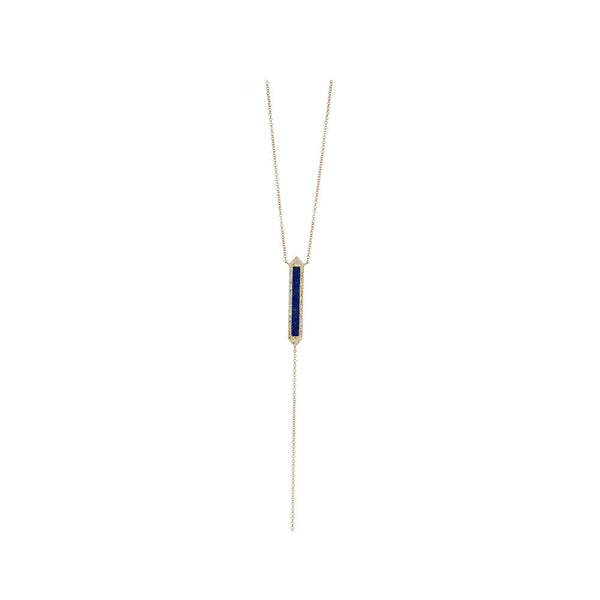 14KT Yellow Gold Diamond Pave and Lapis Lariat – Andrea Groussman Fine  Jewelry