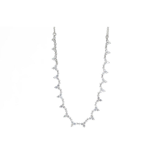 14KT White Gold Diamond Necklace